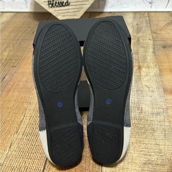 Rothy's Captoe Buffalo Plaid Black & White Ballet Flats Women's - Picture 10 of 10